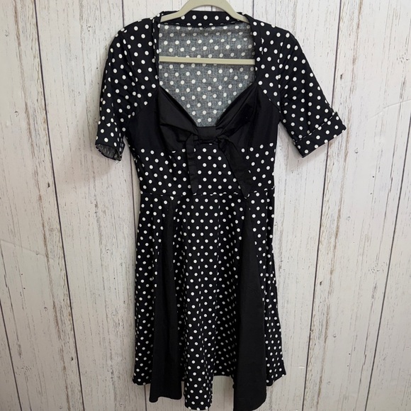 Retro Style Polka Dot Dress - Picture 2 of 9